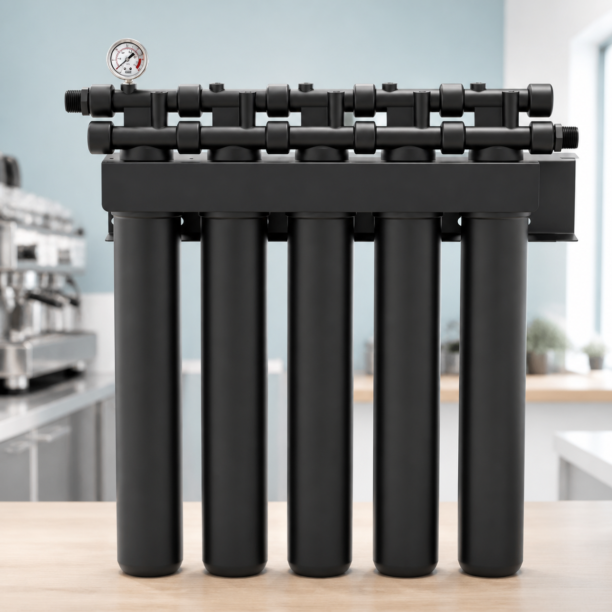 Five-stage high-flow modular filter system